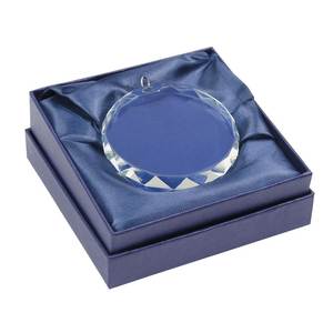 Medaglia in Cristallo Bianco 70X70X12 Mm con Bordo Sfaccettato, Trofeo Premio - Product Image 2