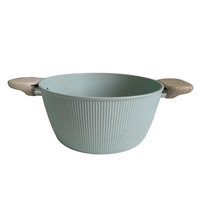 Casserole de cuisine professionnelle sans PFOA, corps de 4,0 mm d'épaisseur, compatible avec toutes les plaques de cuisson, y compris l'induction