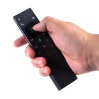Télécommande RF sans fil 2,4 G noire à 16 boutons, prix de gros, pour téléviseur et projecteur, avec code d'apprentissage, domotique, portée 10 m