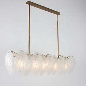 Creative Glass Leaves Pendant <strong>Light</strong> <strong>Fixtures</strong> Led Ceiling <strong>Light</strong> for Home <strong>Office</strong> Dining <strong>Light</strong> Modern Chandelier JY9180 - Product Image 2