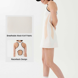 Robe de <span class=keywords><strong>Tennis</strong></span> personnalisée de haute qualité pour femmes, jupes de <span class=keywords><strong>Tennis</strong></span>, fabricant d'usine, vente directe, robe de Fitness - Product Image 3