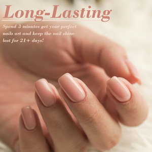 BOZLIN - Juego de 6 Esmaltes de Uñas <span class=keywords><strong>Profesionales</strong></span> en Gel UV, Color Rosa Nude, Translúcido, Efecto Gelatina, Marca Privada - Product Image 4