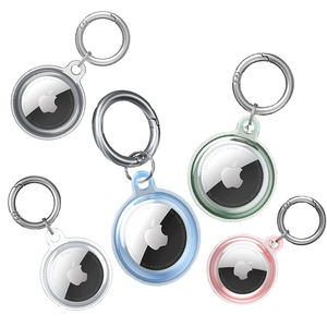 Llavero de TPU para Airtag Case Holder GPS Tag Stand y Tag Box Bully Cubierto Impermeable Caja estándar vacía con anillo de metal - Product Image 3