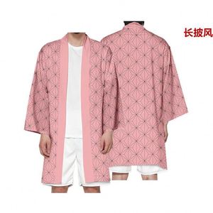 32 Estilos de Camisetas de Cosplay de Demon Slayer Kimetsu No Yaiba, Capa Japonesa Larga de Anime, Kimono Haori Yukata, Ropa Unisex - Product Image 4