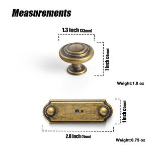 Goo-Ki 9081 Современные ручки для мебели из цинкового сплава с одним отверстием, экологичные, прочные, антикоррозийные, роскошная фурнитура для ящиков и комодов - Product Image 6