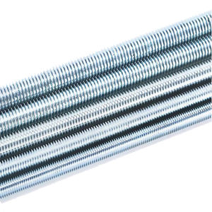 4,8 galvanizado Metric rosqueado <span class=keywords><strong>Rod</strong></span> 3000mm <span class=keywords><strong>DIN</strong></span> <span class=keywords><strong>975</strong></span> teto com M8 M10 suspensão totalmente rosqueada Haste de parafuso do gancho - Product Image 1
