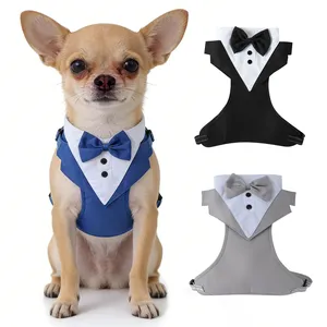 Tuxedo per Cani di Taglia Media, Gilet Formale per Matrimoni, Costumi di Compleanno per <span class=keywords><strong>Bulldog</strong></span> <span class=keywords><strong>Francese</strong></span>, Pomerania, Chihuahua - Product Image 1