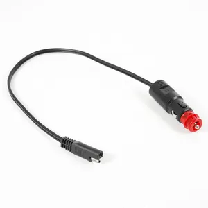 Car charger cable with 5.5X2.1 mm DC jack cigarette lighter adapter 12V-24V DC Cable silicone wire 24AWG usb car cha