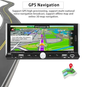 6.9 inch 1din phổ Android 13 đài phát thanh xe IPS màn hình cảm ứng đa phương tiện Video Player 2 + 64GB <span class=keywords><strong>GPS</strong></span> navigation Carplay Android tự động - Product Image 4