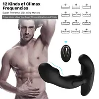 Vibrador estimulador de próstata para hombres juguetes sexuales Gay, consolador masajeador de próstata, tapones anales, vibrador inalámbrico de silicona