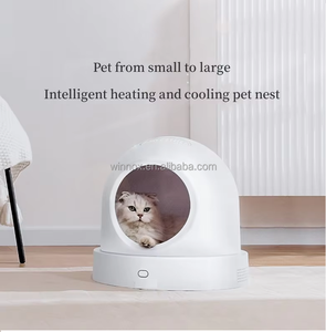 2025 Accesorios Para Mascotas Control de temperatura casa inteligente para mascotas WIFI APP conectar Cama de Gato cama de autocalentamiento para mascotas - Product Image 4