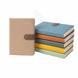 Encuadernación perfecta logotipo personalizado A5 B6 PU cuero Tapa dura diario cuaderno para hacer lista contraseña libro - Product Image 4