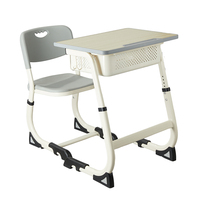 Meubles scolaires, ensemble bureau et chaise pour étudiants, table d'étude pour la salle de classe, chaises pour la bibliothèque, mobilier scolaire