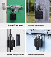 Cadenas intelligent extérieur résistant aux intempéries en alliage de zinc, conception sans clé à empreinte digitale, robuste et antivol pour abri, garage, portail, casier