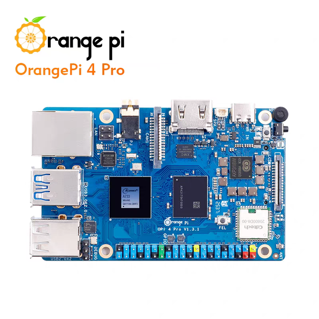 Chipboard Orange Pi 4 Pro Development Board Single Board Computer Octa-core Processor RISC-V Linux OS Embedded Debuts Allwinner