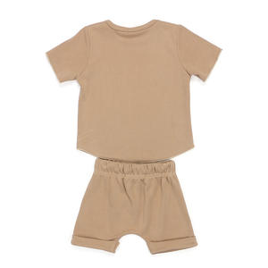 Vêtements pour enfants en gros : Ensembles côtelés en coton pour bébés, tenues pour enfants, ensembles courts pour bébés, personnalisables pour boutiques - Product Image 5