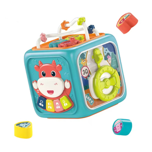 Cube d'activités pour bébé EPT 6 en 1, jouet éducatif multifonctionnel, centre de jeu d'apprentissage pour enfants, jouets de développement sensoriel pour les tout-petits, cadeaux - Product Image 1