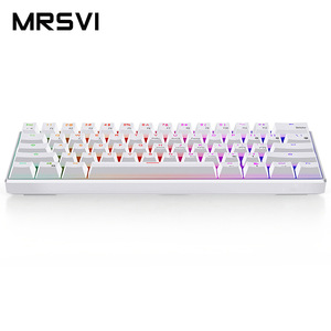 MRSVI 61 Teclas Cool Colorful RGB Backlight <span class=keywords><strong>RK61</strong></span> Gaming <span class=keywords><strong>Keyboard</strong></span> Fábrica ergonómica Teclados inalámbricos mecánicos Precio de fábrica - Product Image 3