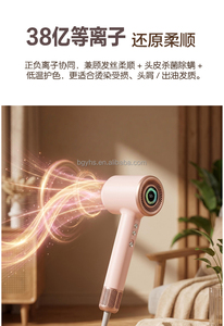 WOFU HD 602 Argent, Sèche-mains et Sèche-cheveux infrarouge 2-en-1, Plasma 38B, 110K RPM, Écran HD, Modes Animaux de Compagnie/Enfants, Buse Magnétique - Product Image 5