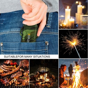Kongbo Recarregável Isqueiros Elétricos Waterproof Dual Arc Plasma Isqueiro com Sobrevivência Apito para Caminhadas Camping Aventuras - Product Image 5