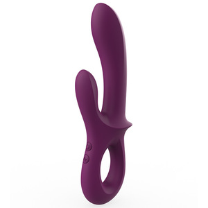 Оптовая продажа: Новый вибратор-кролик из жидкого силикона с двойной головкой для стимуляции точки G, мастурбатор для женщин, секс-игрушка для взрослых - Product Image 1