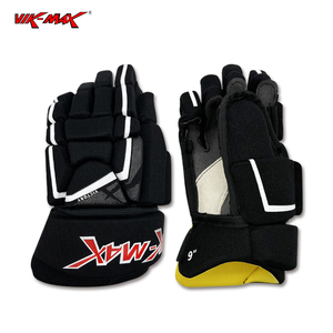 ถุงมือฮอกกี้น้ำแข็งวัยรุ่น Vik-Max รุ่นขายดีปี 2026 สีดำ พร้อมใยไนลอนสีเหลือง สำหรับนักกีฬาเยาวชน จากโรงงานโดยตรง - Product Image 6