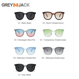 Lunettes de soleil grises pour hommes, monture TR90, UV400, polarisées, légères, type 3, verres TAC noirs - Product Image 4