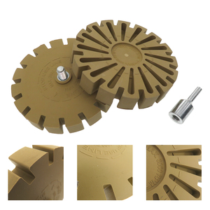 4inch 100mm đánh bóng bánh xe cao su tẩy bánh xe với khoan Adapter cho nhãn dán vinyl đề can đề can loại bỏ băng công cụ điện - Product Image 4