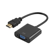 Convertisseur haute vitesse HDTV mâle vers VGA femelle adaptateur de cordon de câble vidéo HD pour application de moniteur d'ordinateur portable PC