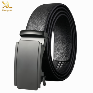 Factory Wholesale Men's Fashion Automatic Genuine Leather <b>Belt</b> Business <b>Cowboy</b> Leather Adjustable for Business Suit Formal - Product Image 1