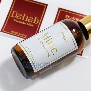 Customize Metallic Stickers Decorative <strong>Gold</strong> Foil Emboss <strong>Label</strong> for Candles - Product Image 6