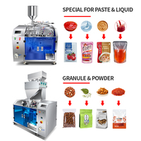 Machine à emballer automatique de sacs de poche préfabriqués à fermeture à glissière à plusieurs têtes facile à utiliser pour l'emballage de bonbons et de granulés alimentaires de soja