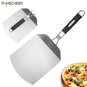 Pizza Cake Spatula Stainless Steel Foldable Handle 430 Size For Baking Pizza Cake Transfer Tool - Product Image 5