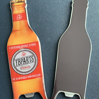 Décapsuleur magnétique personnalisé en métal pour réfrigérateur, outil de bar avec logo, cadeau promotionnel en gros