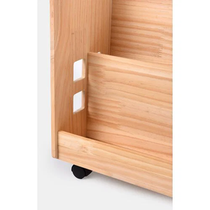 Estantería de Madera con Forma de Casa para Niños, Organizador Creativo de Libros y Juguetes con Almacenamiento Abierto y Ruedas - Product Image 2
