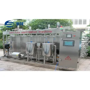 Customized Food Grade Stainless Steel Tube Heat Exchanger 1t/h Beverage Uht Tubular Sterilization Machines