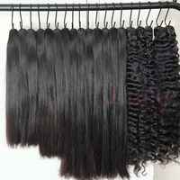 Vente en gros cheveux bruts à cuticule alignée cheveux humains vierges bruts double tirage cheveux cambodgiens paquets droits avec fermeture frontale en dentelle