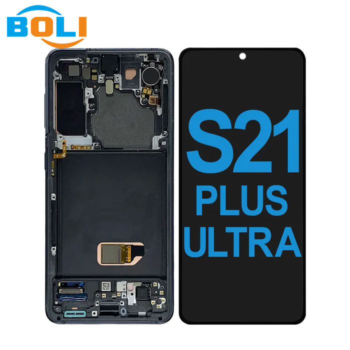 Wholesale Price Original Screen for samsung S21ultra LCD Screen Replacement  for samsung galaxy S21 Plus ultra Display with Frame