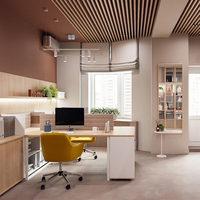 Rénovation de bureaux commerciaux, design d'intérieur, rendu 3D, aménagement clé en main, solution de planification d'espace personnalisée