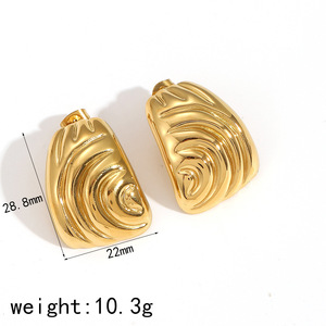 <b>Stud</b> <b>Earrings</b> Geometric Design Gold <b>Silver</b> Tone Fashion Jewelry For Women Lightweight Hypoallergenic <b>Earring</b> <b>Studs</b> - Product Image 5