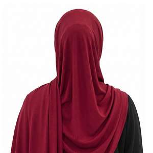 Hiyab de jersey líquido de color sólido, elástico y transpirable para mujeres musulmanas, ideal para usar en capas en invierno y primavera, pañuelos y chales. - Product Image 1