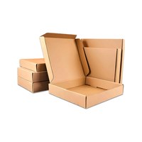 Boîtes d'expédition personnalisées en papier kraft écologique avec logo imprimé, faible MOQ pour l'emballage de cadeaux et de produits électroniques de détail en petites séries