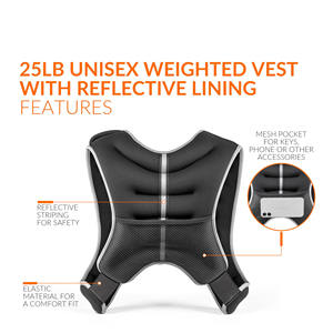 Chaleco de Correr con Peso Ajustable de 18 Libras |   28 libras |   35 libras |   45 libras |   Chaleco de Entrenamiento con Peso de 65 Libras para Hombres y Mujeres, para Correr y Gimnasio - Product Image 4