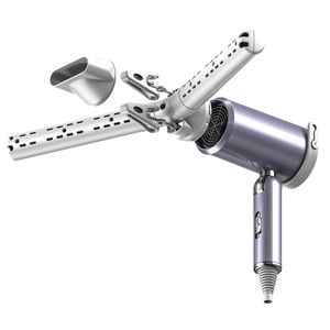 Sèche-cheveux puissant à moteur ionique DC, séchage des vêtements, une boucle de suspension, protection contre la surchauffe, buse concentratrice, séchage rapide - Product Image 1