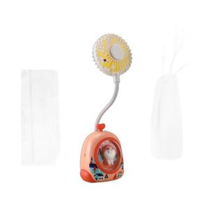 Mini ventilateur USB portable, rechargeable, à trois vitesses, avec contrôle par bouton, design dessin animé, pour extérieur, mignon, en forme d'animal, chauffe-mains électrique - Product Image 5
