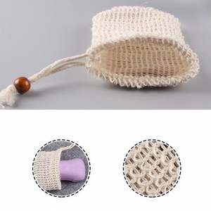 Bola de baño de flores de baño Natural puro de malla fina antideslizante impermeable respetuosa con el medio ambiente reutilizable de algodón puro - Product Image 4