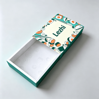 Boîte à sushi japonaise jetable de qualité alimentaire en papier personnalisée avec compartiments pour la vente en gros
