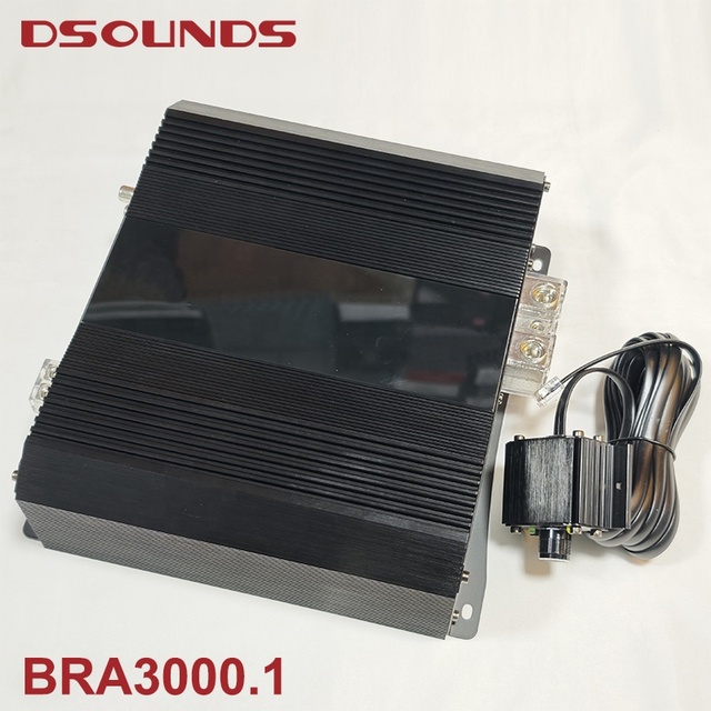 Brazilian Car Amplifier with Aluminum Wired Remote 3000Wrms Power Car Amplifier OEM/ODM Car Amplifier Monoblock Car Amplifier