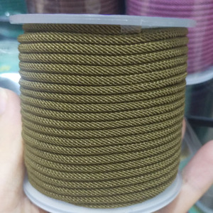 ST1099 Cordon en <span class=keywords><strong>nylon</strong></span> multicolore de 3 mm pour bijoux, nœuds chinois, bracelet en macramé, corde à perles tressée, cordons, fils - Product Image 3