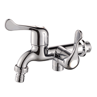Robinet d'eau à bas prix fourni par l'usine, robinet en ABS poli à ouverture rapide, robinet chromé